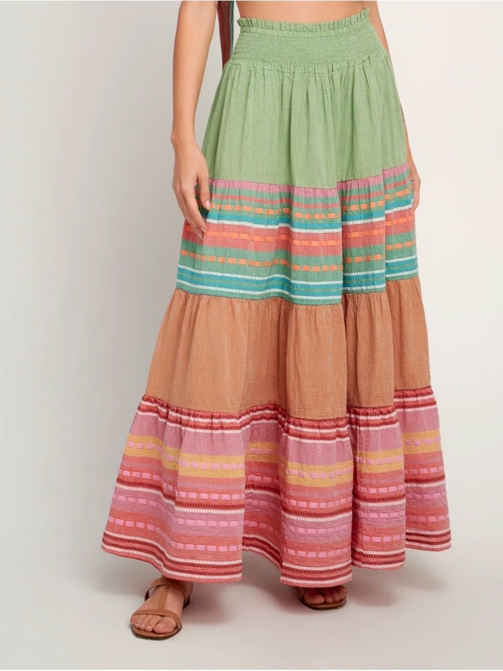 🩷NWT🩷 Pearl & Caviar Zakar Multicolor Maxi Skirt - Size S/M